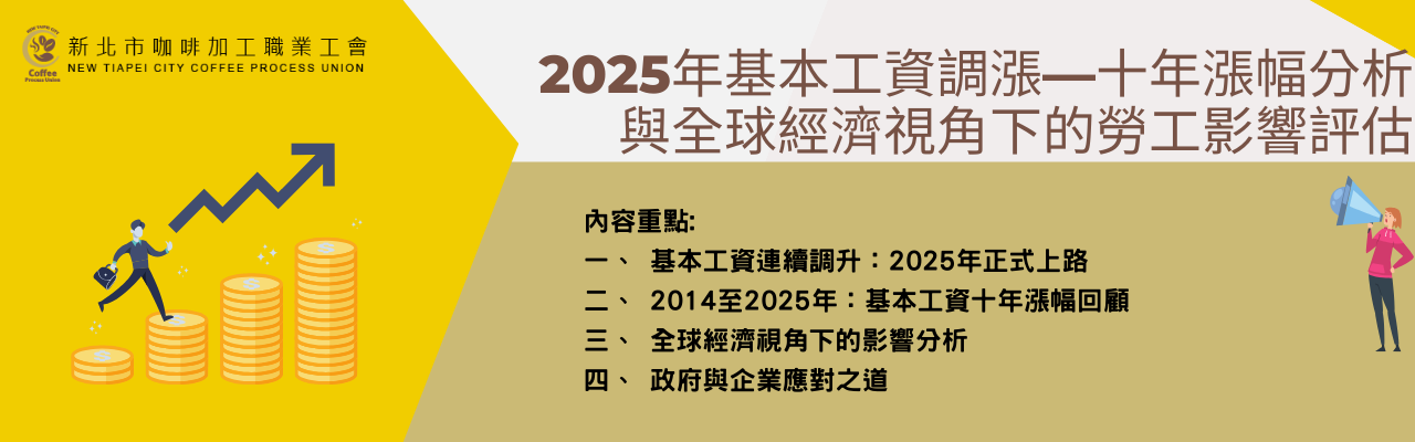 2025年基本工資調漲—十年漲幅分析與全球經濟視角下的勞工影響評估